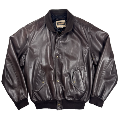 Chevignon Leather Flight Jacket Brown (XXL)