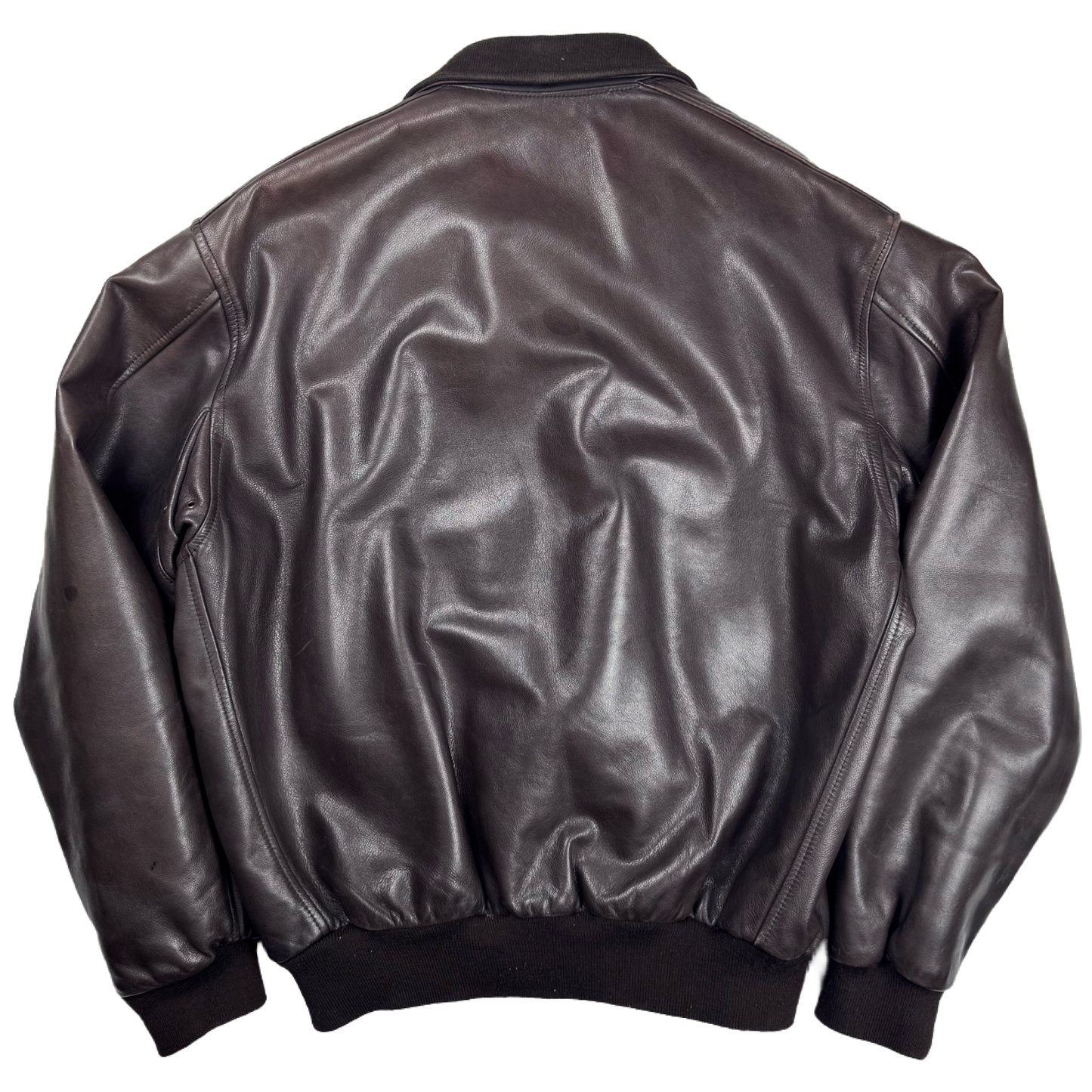 Chevignon Leather Flight Jacket Brown (XXL)