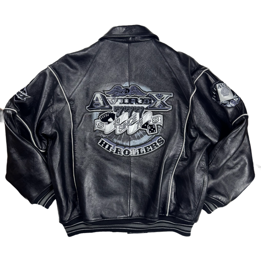 Avirex Hi-Rollers Aviator Leather Jacket (XXL)