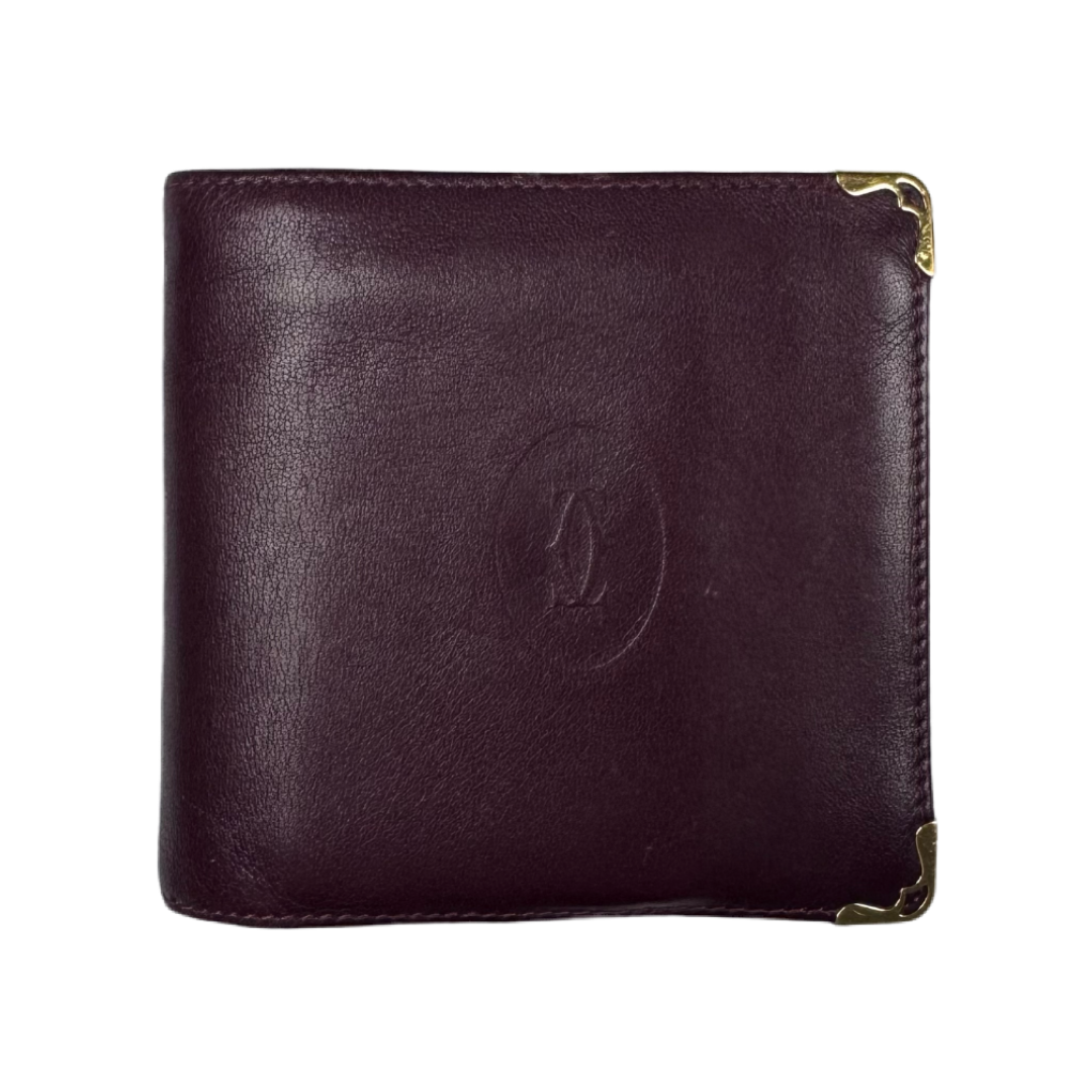 Cartier Bordeaux Leather Wallet