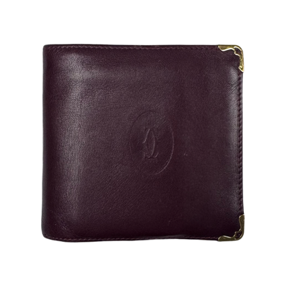 Cartier Bordeaux Leather Wallet