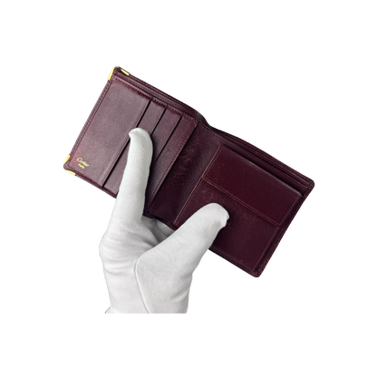 Cartier Bordeaux Leather Wallet