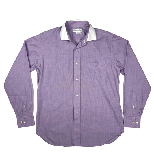 Christian Dior Lavender Button-Up Shirt (M)