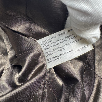Vintage Leather Jacket Black Smooth Nappa Leather (XXL)
