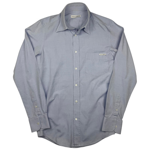 Dolce & Gabbana Shirt Light Blue Smooth Cotton (M)