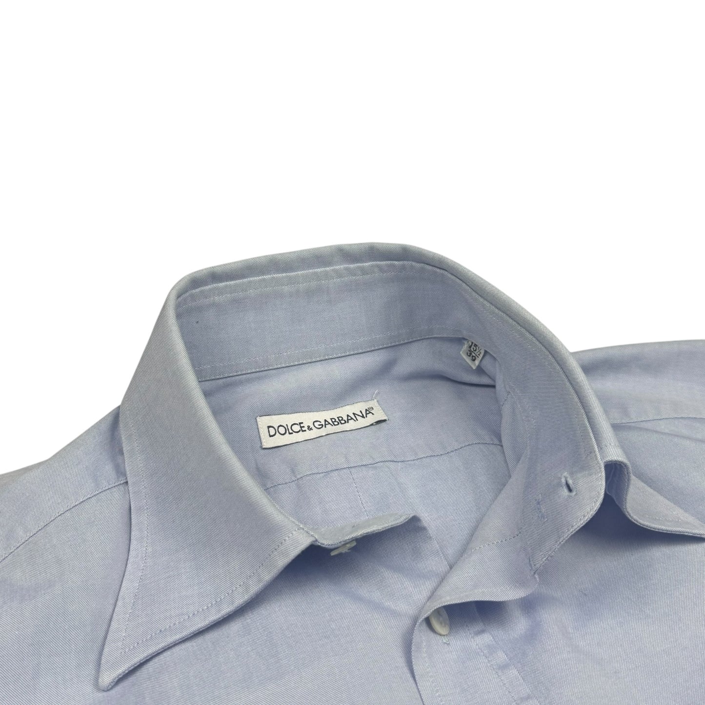 Dolce & Gabbana Shirt Light Blue Smooth Cotton (M)