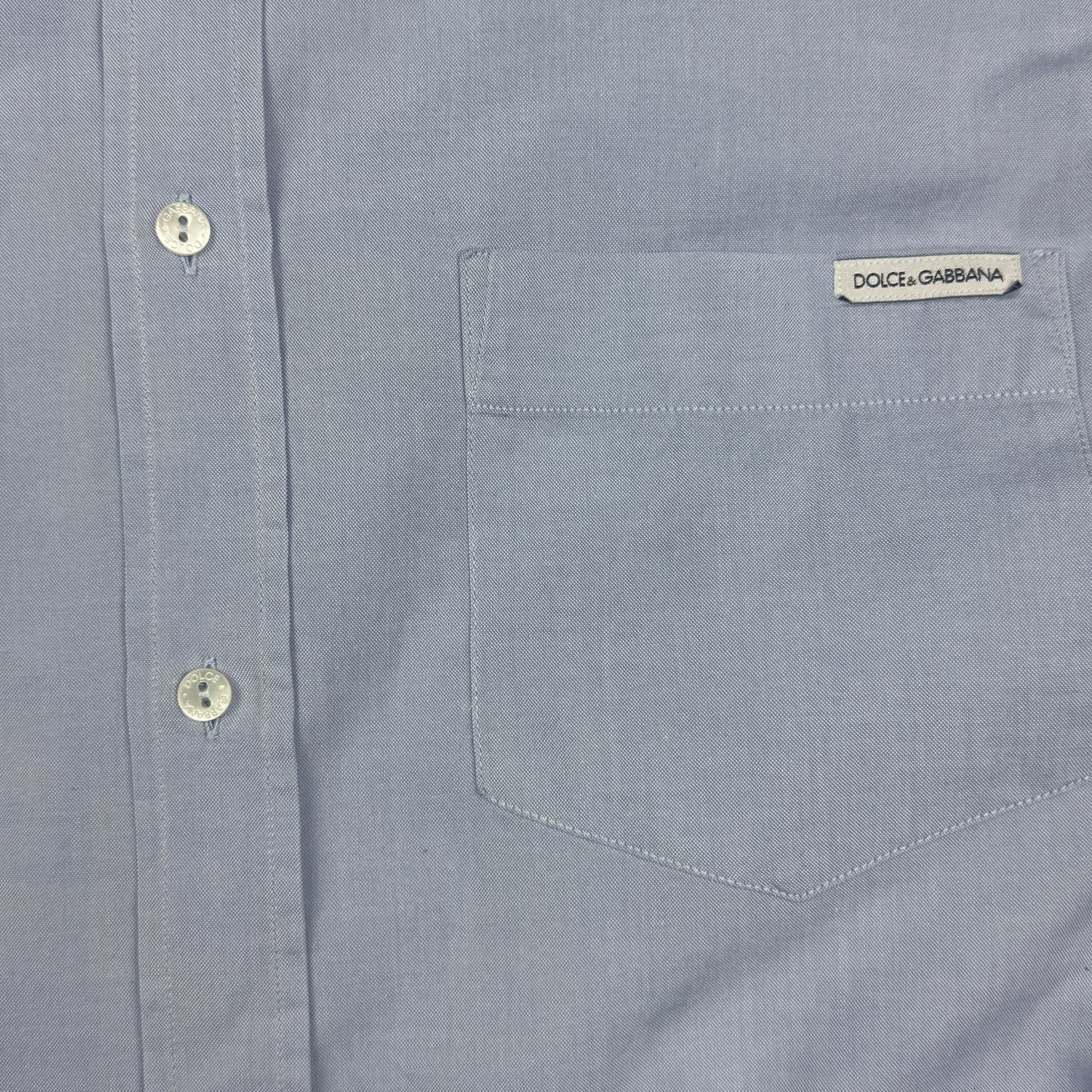 Dolce & Gabbana Shirt Light Blue Smooth Cotton (M)
