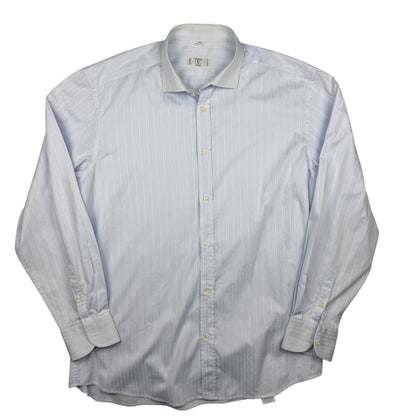 Valentino Striped Shirt Light Blue Fine Cotton (L)