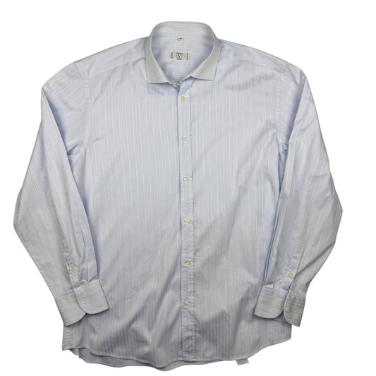 Valentino Striped Shirt Light Blue Fine Cotton (L)