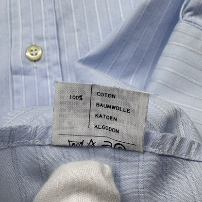 Valentino Striped Shirt Light Blue Fine Cotton (L)
