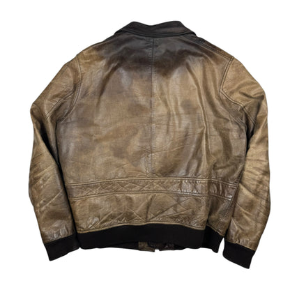 Chevignon Marble Buffalo Leather Jacket (L)