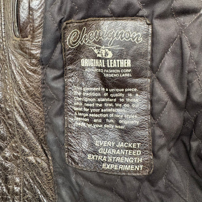 Chevignon Marble Buffalo Leather Jacket (L)