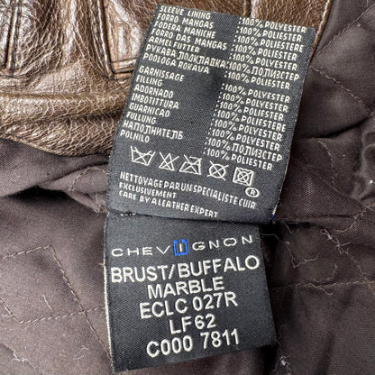 Chevignon Marble Buffalo Leather Jacket (L)