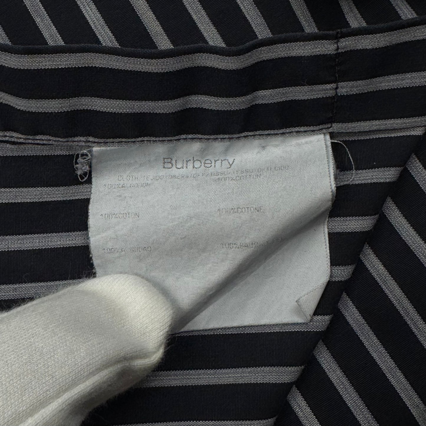 Burberry Striped Shirt Black & White (M)