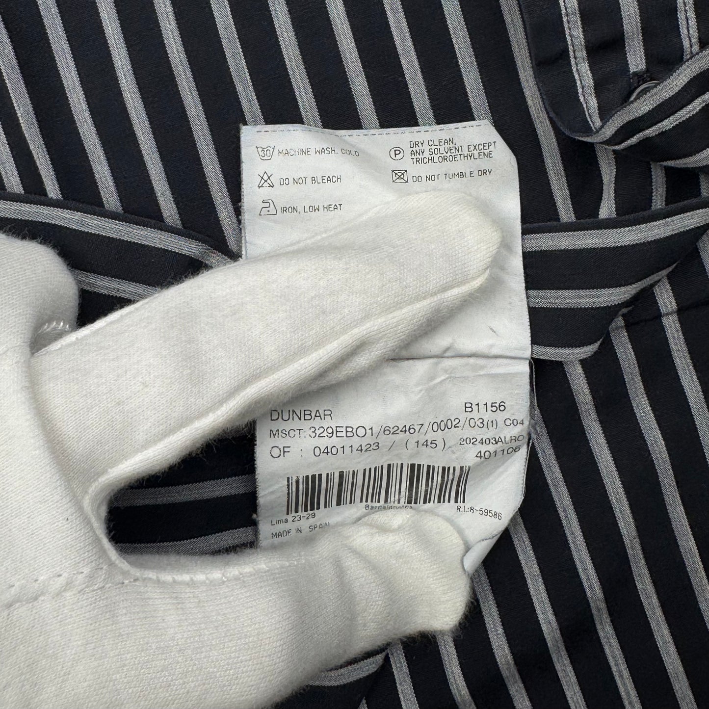 Burberry Striped Shirt Black & White (M)