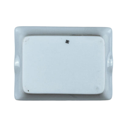 Hermés Tiny Sky Blue Porcelain Ashtray with Sun Motif – Gold Rim
