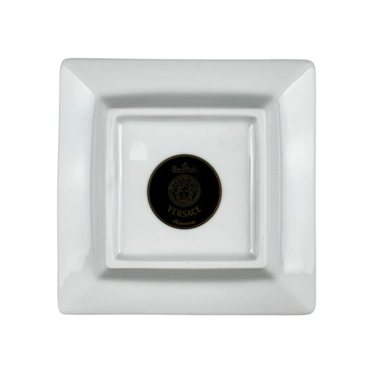Versace x Rosenthal Floral Ornamental Porcelain Ashtray – Red, Blue & Gold