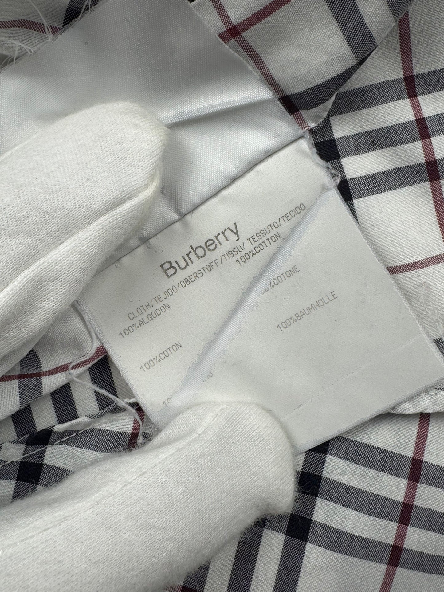 Burberry Nova Check Button-Up Shirt (XXL)