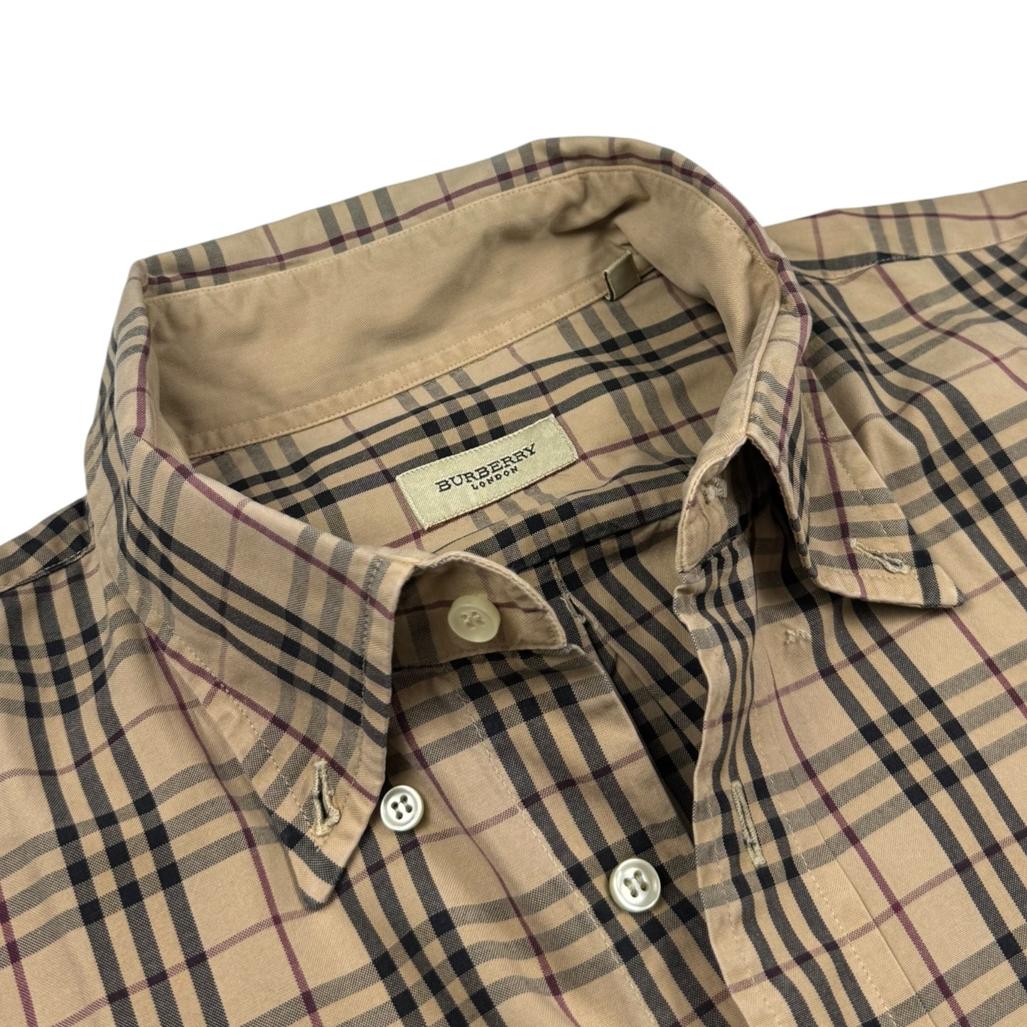 Burberry Nova Check Button-Up Shirt (XL)
