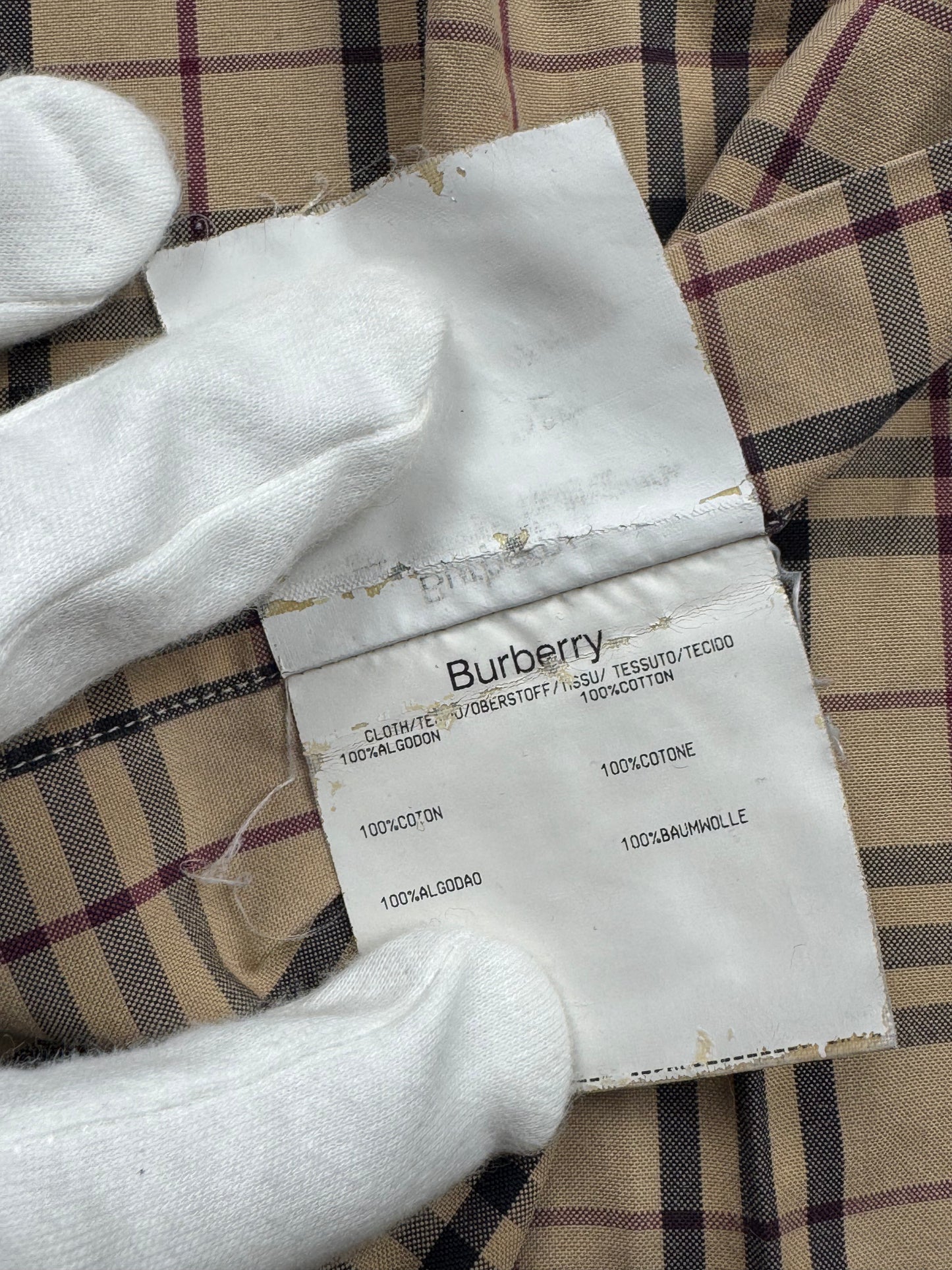 Burberry Nova Check Button-Up Shirt (XL)