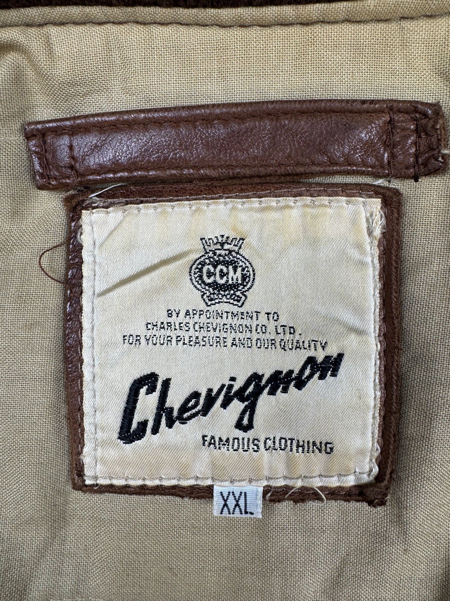 Chevignon Soft Leather Bomber Jacket Brown (XXL)