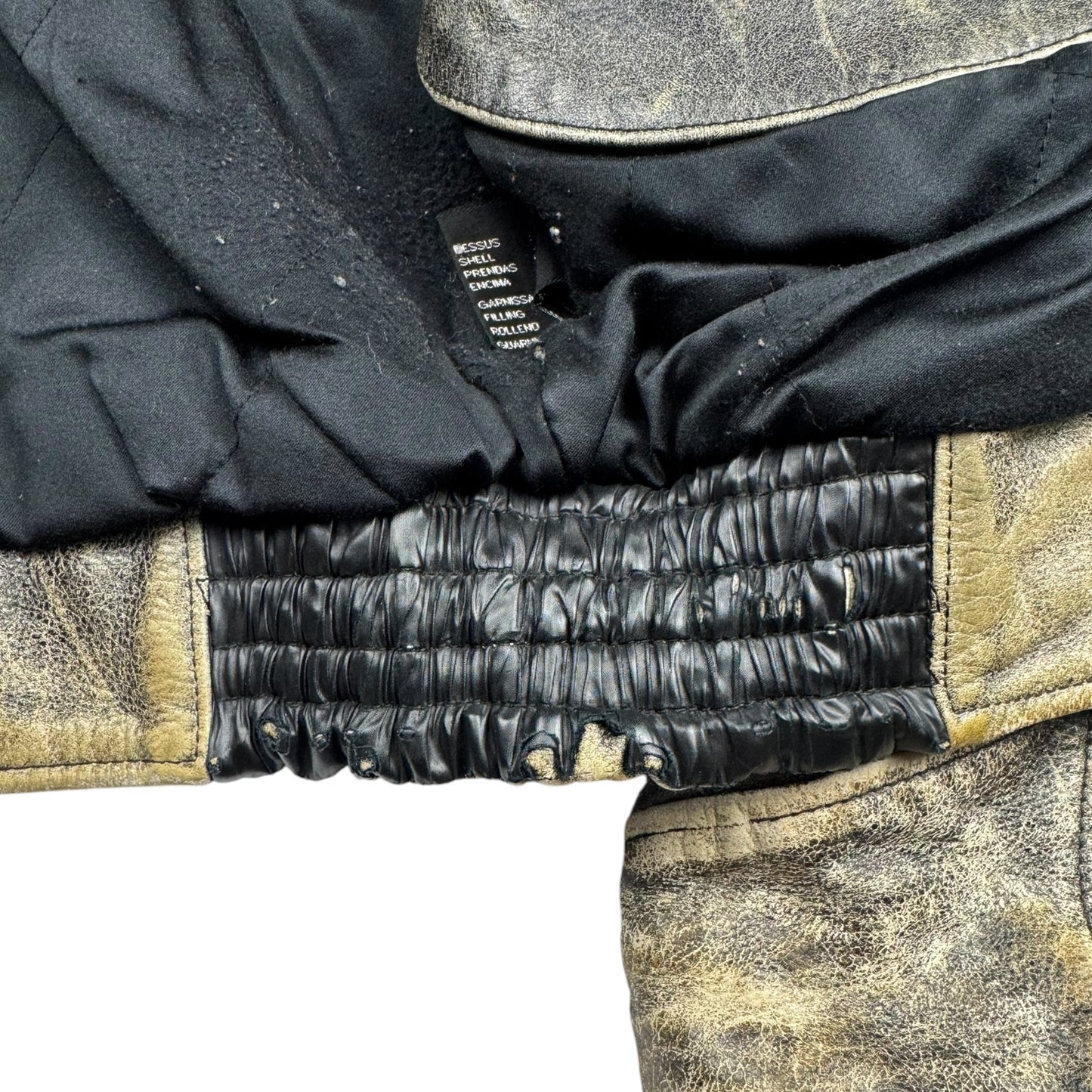 Chevignon Patina Flying Leather Jacket (S)