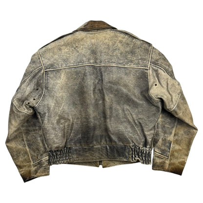 Chevignon Patina Flying Leather Jacket (S)