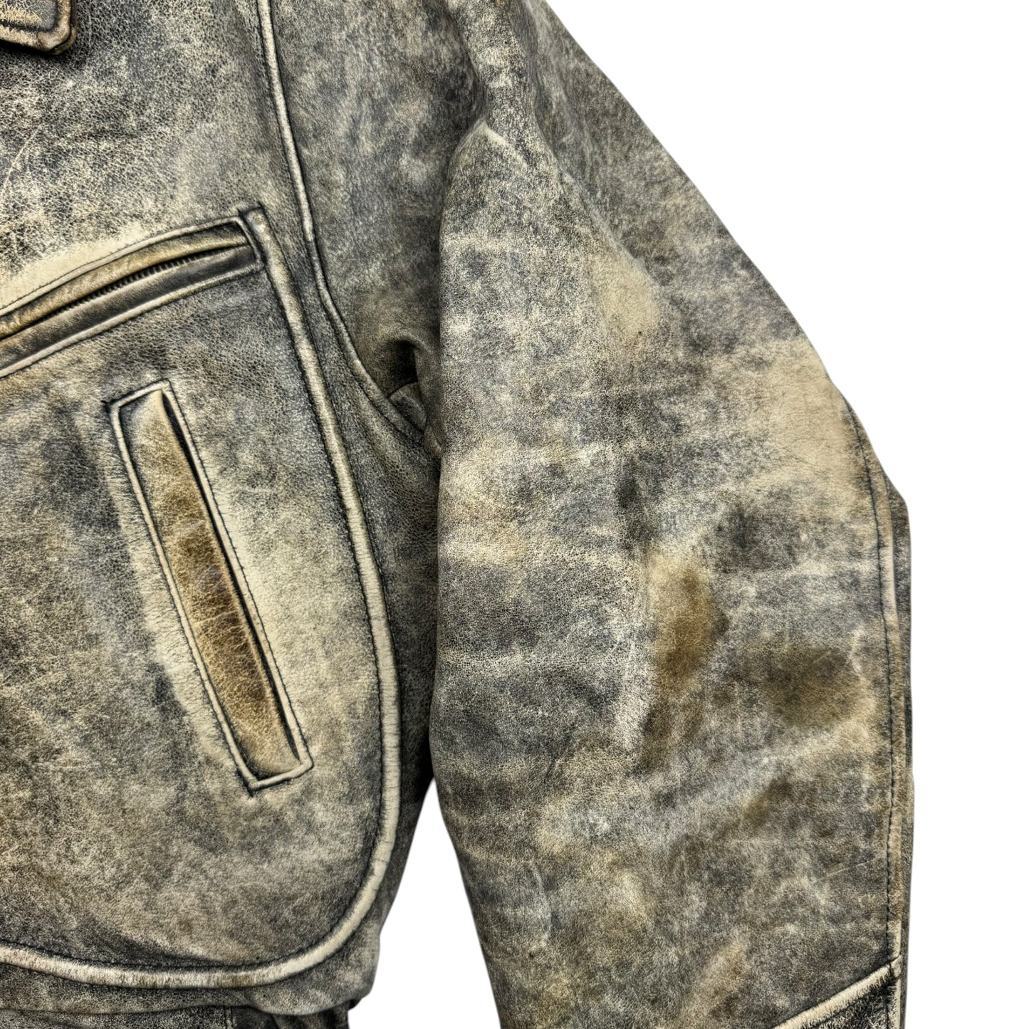 Chevignon Patina Flying Leather Jacket (S)