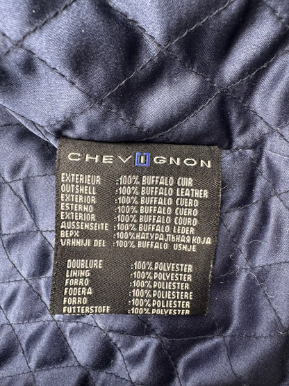 Chevignon “Seven Roads” Buffalo Leather Racing Jacket (L)