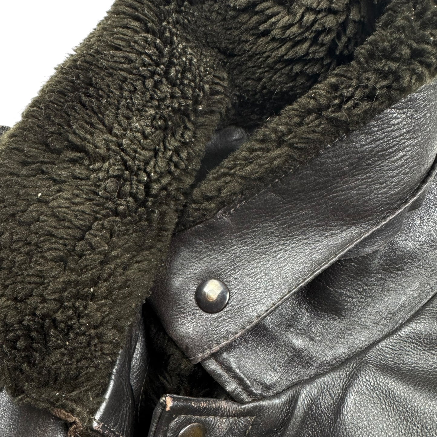 The Pilot Shearling Leather Bomber Jacket (L)