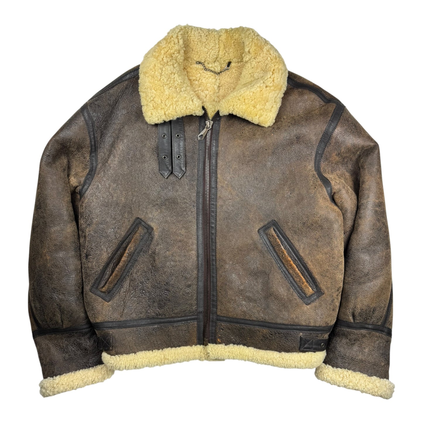 Chevignon Shearling Aviator Jacket (XL)