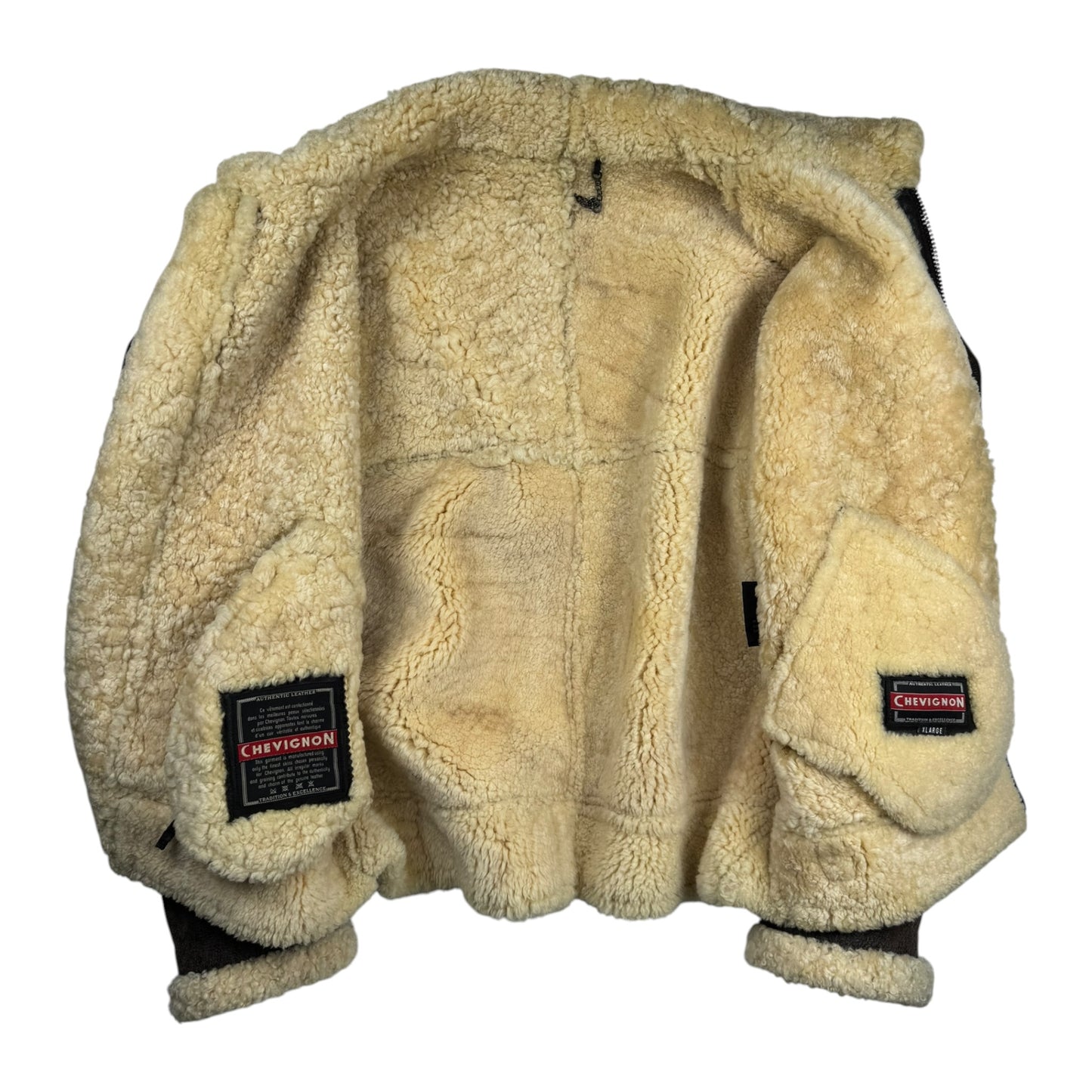 Chevignon Shearling Aviator Jacket (XL)