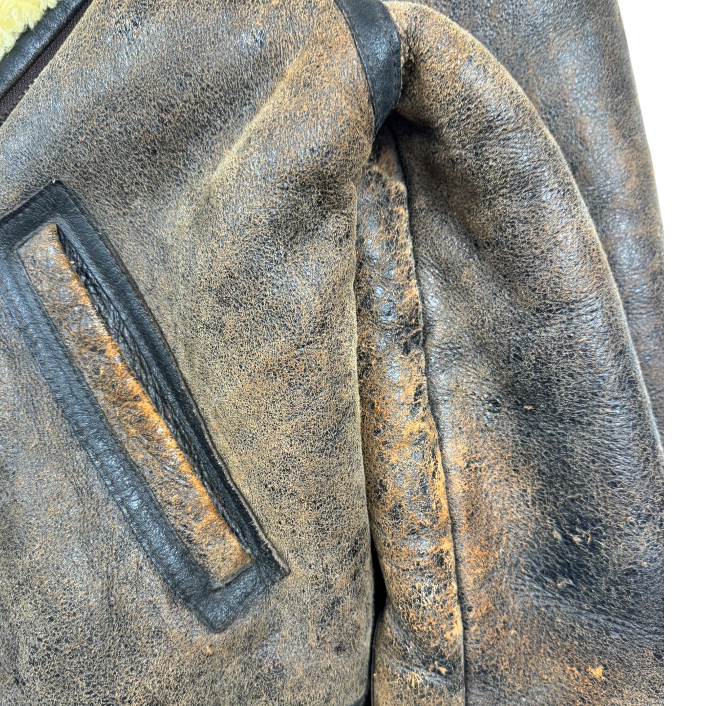 Chevignon Shearling Aviator Jacket (XL)