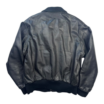 Chevignon Leather Bomber Jacket (L)